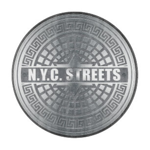 Kanaldeckel NYC Schneidebrett