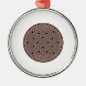 Kanaldeckel Ornament Aus Metall (Vorne)