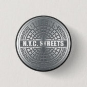 Kanaldeckel-Queens Button (Vorderseite)