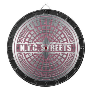 Kanaldeckel Queens Dartscheibe