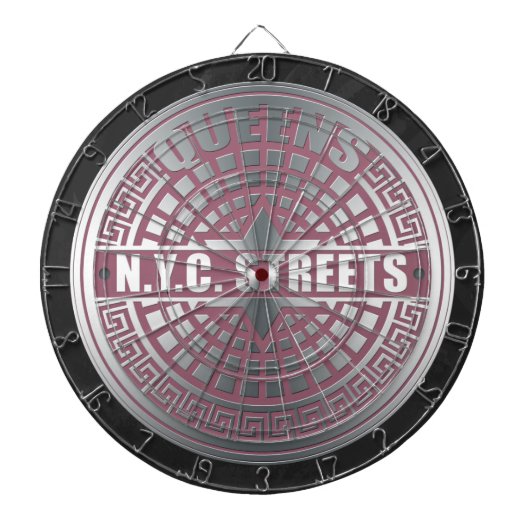 Kanaldeckel Queens Dartscheibe (vorne)