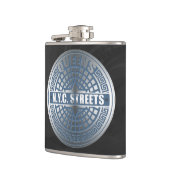 Kanaldeckel Queens Flachmann (Links)