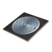 Kanaldeckel Queens Fliese (Seite)