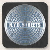 Kanaldeckel Queens Untersetzer (Vorderseite)