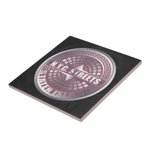 Kanaldeckel Staten Island Fliese (Seite)