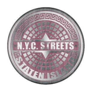 Kanaldeckel Staten Island Schneidebrett