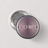 KanaldeckelNYC Button (Vorne & Hinten)