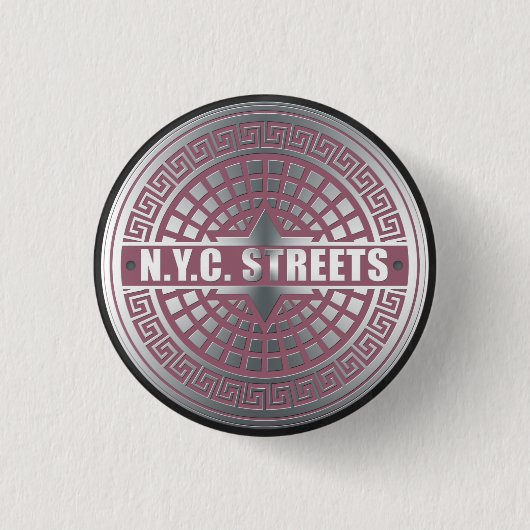 KanaldeckelNYC Button (Vorderseite)