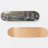 Kanäle in Amsterdam, Holland Skateboard (Horizontal)