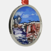 KANÄLE SILBERNES ORNAMENT (Rechts)