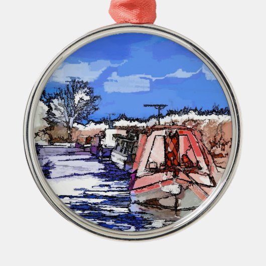 KANÄLE SILBERNES ORNAMENT (Vorne)
