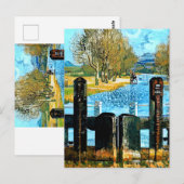 KANALE UND NARROWBOOTE POSTKARTE (Vorne/Hinten)