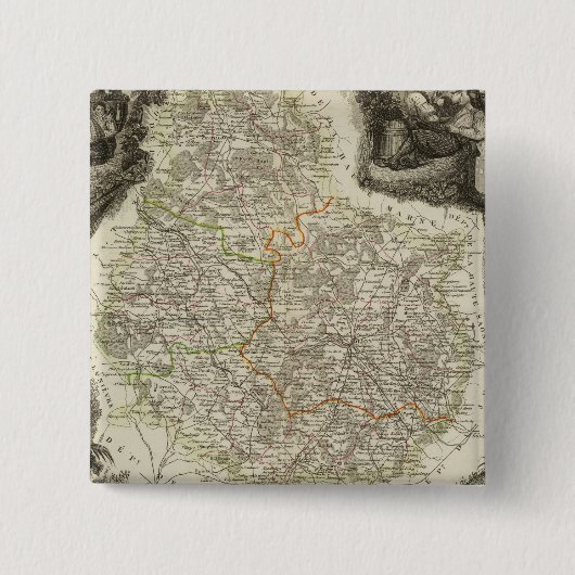 Kanäle und Straßen Button (Vorderseite)