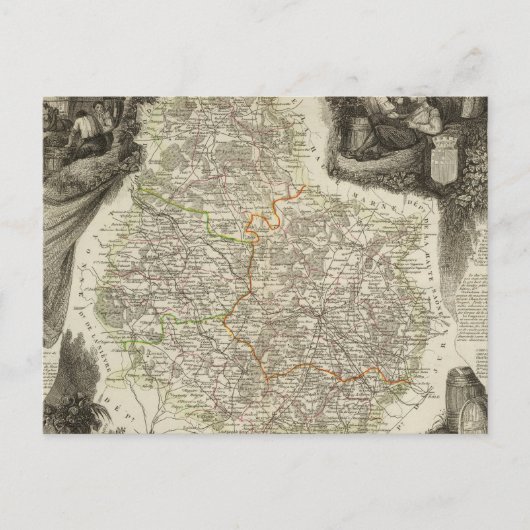 Kanäle und Straßen Postkarte (Vorderseite)