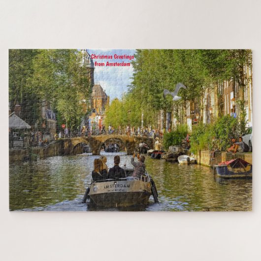 Kanäle von Amsterdam. Jigsaw Puzzle (Horizontal)