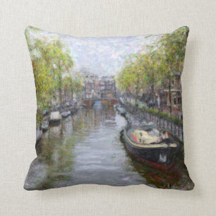 Kanäle von Amsterdam Pillow Kissen
