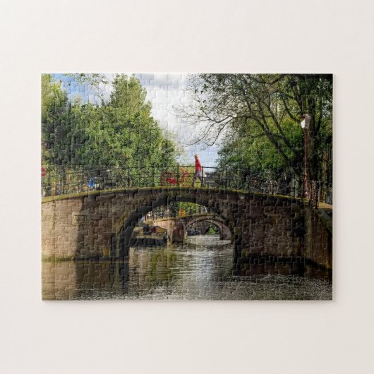 Kanäle von Amsterdam. Puzzle (Horizontal)