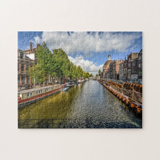 Kanäle von Amsterdam. Puzzle (Horizontal)