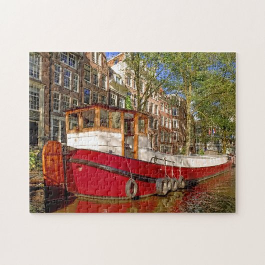Kanäle von Amsterdam. Puzzle (Horizontal)