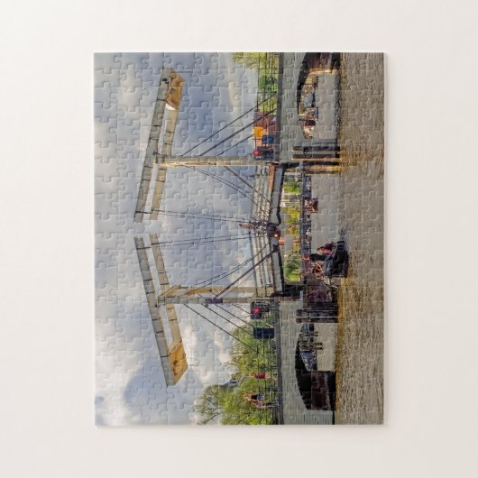 Kanäle von Amsterdam. Puzzle (Vertikal)