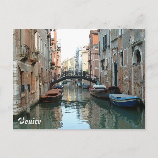 Kanäle von Venedig Postkarte (Vorderseite)