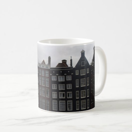 Kanalhäuser in Amsterdam Kaffeetasse (VorderseiteRechts)