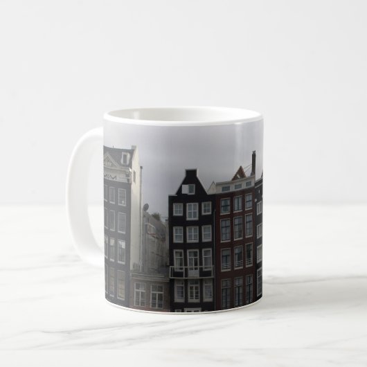 Kanalhäuser in Amsterdam Kaffeetasse (Vorderseite Links)