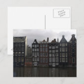 Kanalhäuser in Amsterdam Postkarte (Vorne/Hinten)