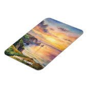 Kanalinseln Nationalpark Aquarellmalerei Magnet (Linke Seite)