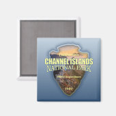 Kanalinseln NP (Pfeilspitzen) Magnet (Vorderseite/Rückseite)