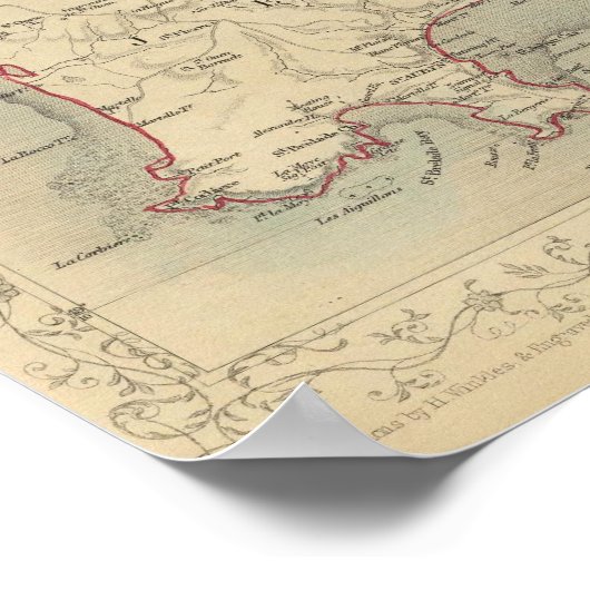 Kanalinseln Poster (Ecke)