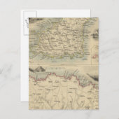 Kanalinseln Postkarte (Vorne/Hinten)