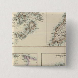 Kanalinseln, Scilly Islands und Insel Man Button