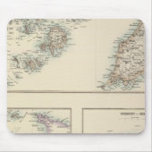 Kanalinseln, Scilly Islands und Insel Man Mousepad (Vorne)