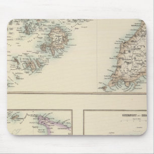 Kanalinseln, Scilly Islands und Insel Man Mousepad