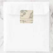 Kanalinseln, Scilly Islands und Isle of Man Quadratischer Aufkleber (Tasche)