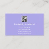 KANALNAME SIE TUBER LOGO QR CODE HOLOGRAPH VISITENKARTE (Rückseite)