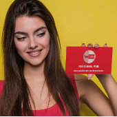 KANALNAME YOUTUBER LOGO QR CODE-ROTE ROSE VISITENKARTE