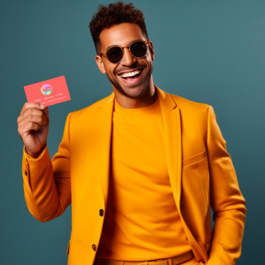 KANALNAME YOUTUBER LOGO QR CORAL VISITENKARTE