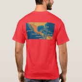Kanalstreckenkarte T-Shirt (Rückseite)