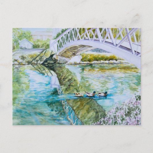 Kanalüberquerung Postkarte (Vorderseite)
