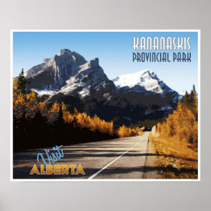 Kananaskis Provincial Park Vintage-Reiseplakat Poster