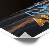 Kananaskis Provincial Park Vintage Travel Poster (Ecke)