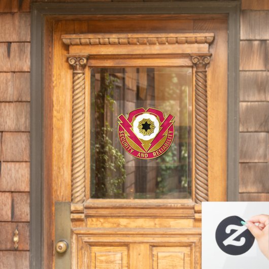 Kanance Brigade Wappen Window Cling Fensteraufkleber (Haustür)