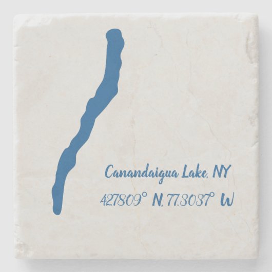 Kanandaigua-See, Untersetzer NY Marble (Vorderseite)