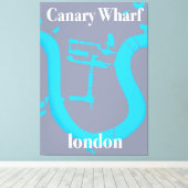 Kanarienfahrerposter Leinwanddruck (Insitu (Holzboden))