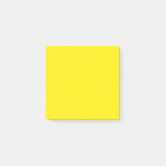 Kanariengelb (einfarbig) post-it klebezettel (Vorderseite)