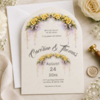 Kanariengelb Romantische Freesien-Blumenhochzeit
