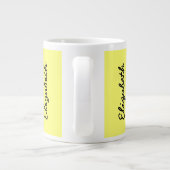 Kanariengelbe Farbe Jumbo-Tasse (Rückseite)
