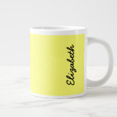Kanariengelbe Farbe Jumbo-Tasse (Rechts)
